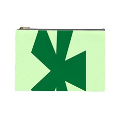 Starburst Shapes Large Circle Green Cosmetic Bag (large)  by Alisyart