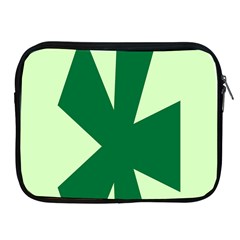 Starburst Shapes Large Circle Green Apple Ipad 2/3/4 Zipper Cases by Alisyart