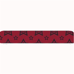 Star Red Black Line Space Small Bar Mats by Alisyart