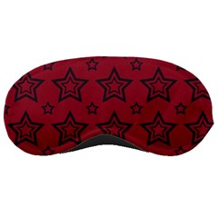 Star Red Black Line Space Sleeping Masks