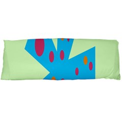 Starburst Shapes Large Circle Green Blue Red Orange Circle Body Pillow Case (dakimakura) by Alisyart