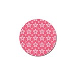 Star Pink White Line Space Golf Ball Marker (4 pack) Front