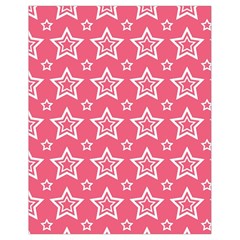 Star Pink White Line Space Drawstring Bag (small)