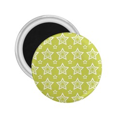 Star Yellow White Line Space 2 25  Magnets