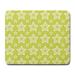 Star Yellow White Line Space Large Mousepads by Alisyart