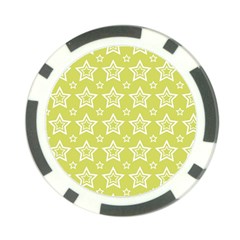 Star Yellow White Line Space Poker Chip Card Guard by Alisyart