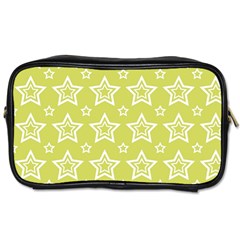 Star Yellow White Line Space Toiletries Bags by Alisyart
