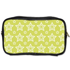 Star Yellow White Line Space Toiletries Bags