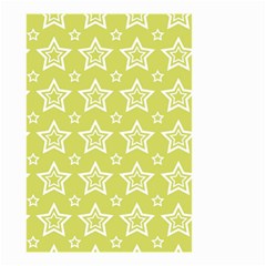 Star Yellow White Line Space Small Garden Flag (two Sides)