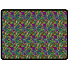 Pattern Abstract Paisley Swirls Fleece Blanket (large)  by Simbadda