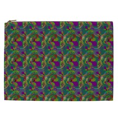 Pattern Abstract Paisley Swirls Cosmetic Bag (xxl)  by Simbadda