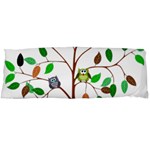 Tree Root Leaves Owls Green Brown Body Pillow Case (Dakimakura) Body Pillow Case