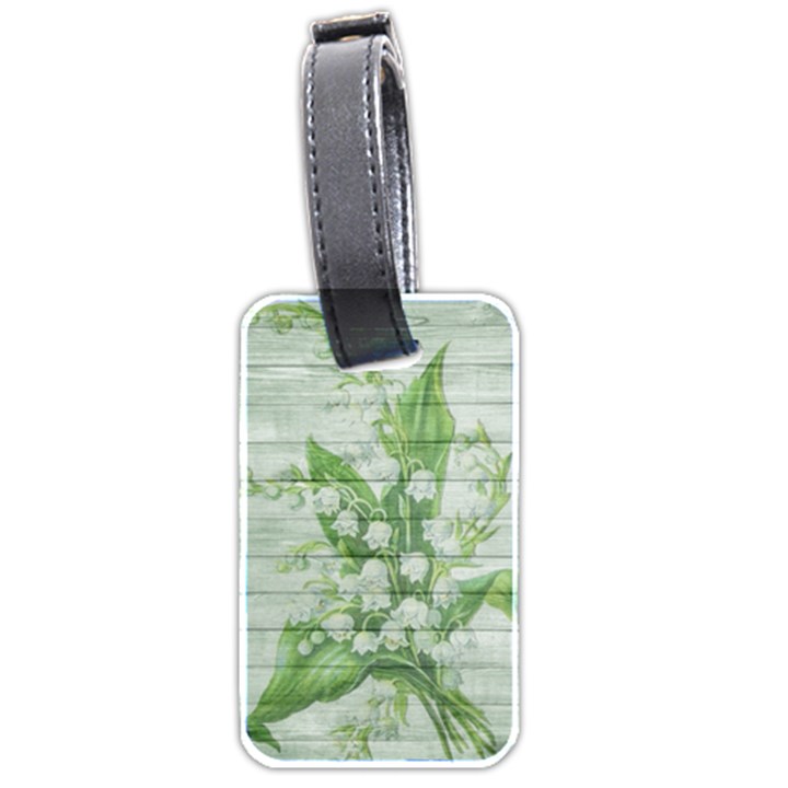 On Wood May Lily Of The Valley Luggage Tags (Two Sides)