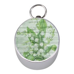 On Wood May Lily Of The Valley Mini Silver Compasses by Simbadda