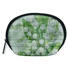 On Wood May Lily Of The Valley Accessory Pouches (medium)  by Simbadda