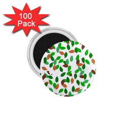 Leaves True Leaves Autumn Green 1 75  Magnets (100 Pack) 