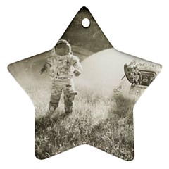 Astronaut Space Travel Space Star Ornament (two Sides) by Simbadda