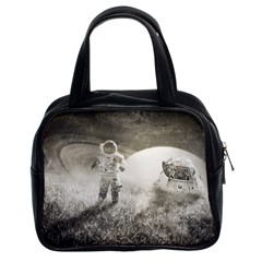 Astronaut Space Travel Space Classic Handbags (2 Sides) by Simbadda