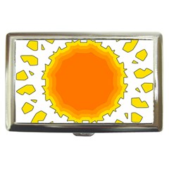 Sun Hot Orange Yrllow Light Cigarette Money Cases by Alisyart