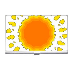 Sun Hot Orange Yrllow Light Business Card Holders by Alisyart