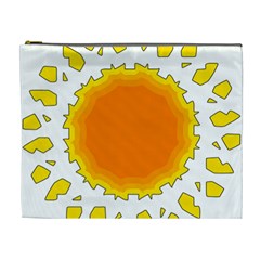 Sun Hot Orange Yrllow Light Cosmetic Bag (xl) by Alisyart