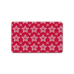 Star Red White Line Space Magnet (name Card) by Alisyart