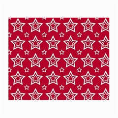 Star Red White Line Space Small Glasses Cloth (2-side) by Alisyart