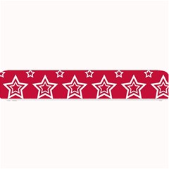 Star Red White Line Space Small Bar Mats