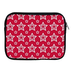 Star Red White Line Space Apple Ipad 2/3/4 Zipper Cases