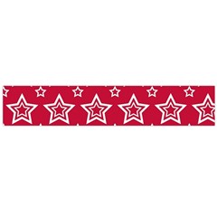 Star Red White Line Space Flano Scarf (large) by Alisyart