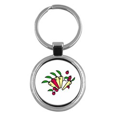 Tomatoes Carrots Key Chains (Round) 