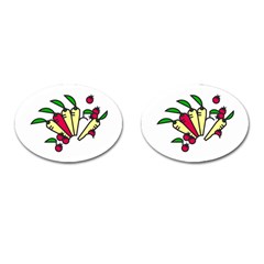 Tomatoes Carrots Cufflinks (Oval)