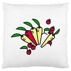 Tomatoes Carrots Standard Flano Cushion Case (One Side)