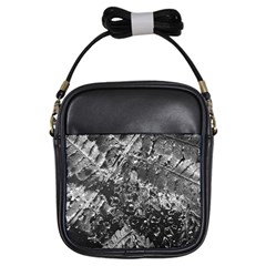 Fern Raindrops Spiderweb Cobweb Girls Sling Bags by Simbadda