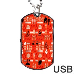 Traditional Wayang Dog Tag Usb Flash (one Side)