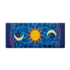 Sun Moon Star Space Purple Pink Blue Yellow Wave Cosmetic Storage Cases by Alisyart