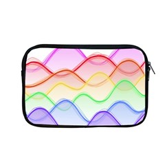 Twizzling Brain Waves Neon Wave Rainbow Color Pink Red Yellow Green Purple Blue Apple Macbook Pro 13  Zipper Case by Alisyart