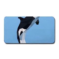 Whale Animals Sea Beach Blue Jump Illustrations Medium Bar Mats by Alisyart