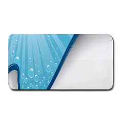 Water Bubble Waves Blue Wave Medium Bar Mats by Alisyart