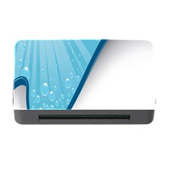 Water Bubble Waves Blue Wave Memory Card Reader With Cf