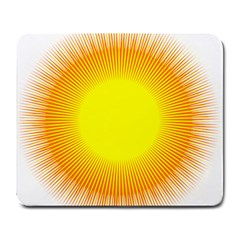 Sunlight Sun Orange Yellow Light Large Mousepads by Alisyart