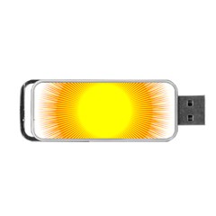 Sunlight Sun Orange Yellow Light Portable Usb Flash (one Side)