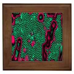 Reaction Diffusion Green Purple Framed Tiles