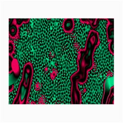 Reaction Diffusion Green Purple Small Glasses Cloth (2-side) by Alisyart