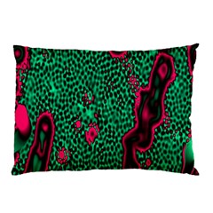 Reaction Diffusion Green Purple Pillow Case (two Sides)