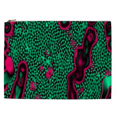 Reaction Diffusion Green Purple Cosmetic Bag (xxl) 