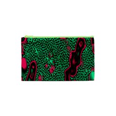 Reaction Diffusion Green Purple Cosmetic Bag (xs) by Alisyart