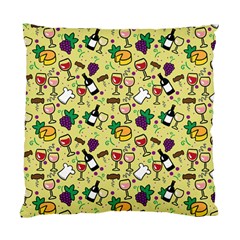 Wine Cheede Fruit Purple Yellow Standard Cushion Case (two Sides) by Alisyart