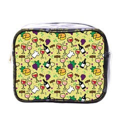 Wine Cheede Fruit Purple Yellow Mini Toiletries Bags