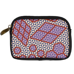 Triangle Plaid Circle Purple Grey Red Digital Camera Cases by Alisyart